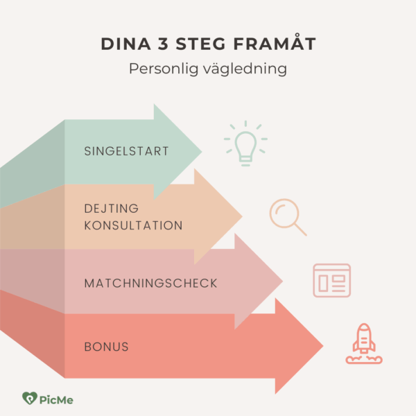 Dina 3 steg framåt - Personlig vägledning för dig som vill träffa någon på riktigt